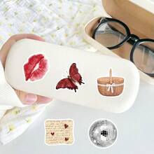50pcs Y2k Style Cherry Colored Stickers, Suitable For Decorating Tablets, Luggage, Storage Boxes, Waterproof Stickers - Multicolor - View 11