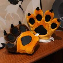 创意柔软的老虎、棕熊和熊猫毛绒玩具、爪子手套、派对玩偶、亲子互动玩具、儿童安抚玩偶和陪伴玩偶、情人节送给男女朋友的礼物。 - 彩色 - 查看 3