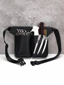 美发师工具包，可调节腰包，适用于美发师、理发师，可收纳剪刀和工具 - 黑色 - 查看 7