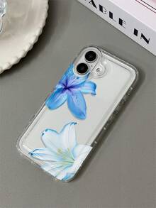 夏季花卉蓝色百合透明手机壳，兼容 16/11/12/13/14/15/15 Pro/15 Plus/15 Pro Max/7 Plus/8 Plus/X/Xs Max/Xr/11 Pro/12 Pro/13 Pro/14 Pro/12 Mini/13 Mini/11 Pro Max/12 Pro Max/13 Pro Max/14 Pro Max/14 Plus/6/6s/6 Plus/7/8/16 Pro/16 Plus/16 Pro Max/SE，以及Galaxy A54/A14/A12/A13/A15/A32/A33/A24/A52S/S20/S21/S22/S23/S24/S23 Plus/S24 Ultra/S25/A15/A33/A23，防水、防震、防摔、防刮。 - 彩色 - 查看 4