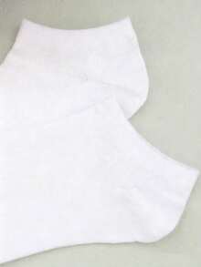 10 Pairs Women's Thin Casual Shallow Mouth Short Socks, Fashionable Summer Ankle Socks - White - View 8