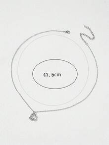 Andkiss 水鑽幾何吊墜項鍊