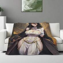 [JIT]Overlord Albedo, Printed Blanket, Warm Blanket Living Room Blanket Bedroom Bed Sofa Picnic Travel Camping Sleep Blanket, All-Season Bed Blanket, Christmas Gift, Wedding Gift, Birthday Friend Gift - Nhiều màu - Xem 6