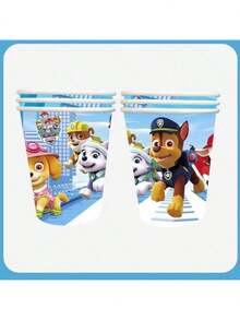 Paw Patrol Birthday Party Decoration Set, Includes Backdrop, Plates, Cupcake Toppers, Paw Patrol Stickers And Party Favors