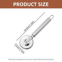 1pc Stainless Steel Floral Roller Press, Textured Lace Cutter, Multi-Functional Kitchen Baking Tool, Stainless Steel Pastry Roller Sealer, Pie Filling Tool