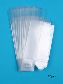 10个透明礼盒，长方形礼品包装盒，适用于生日、婚礼和夏季派对礼品 - 透明 - 查看 13