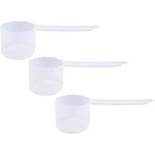 The Scoopie Cucharas Medidoras de Plástico 4 Cucharadas 60 cc 1 4 Taza 2 Oz 60 Ml Mango Largo Sin BPA (Paquete de 3 Unidades) - Opaco - Ver 1