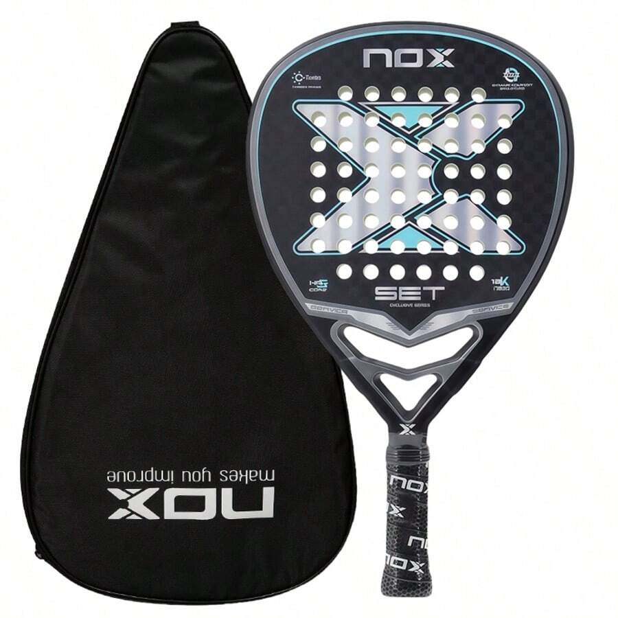 12K Carbon Fiber Tennis Racket, EVA Soft Hitting Surface, Perfect Gift For Valentine's Day, Christmas, And New Year - Multicolor - View 1
