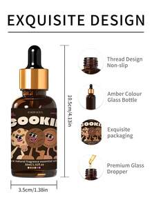 EMBRACEX. 30毫升曲奇香味精油，适用于蜡烛制作、肥皂制作、芳香疗法、礼盒包装，带滴管 - 餅乾 - 查看 6