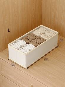 1个可折叠衣物收纳架，内衣整理架，袜子架，可折叠抽屉分隔架，可水洗分类收纳架，方便的衣柜内衣衣物收纳架