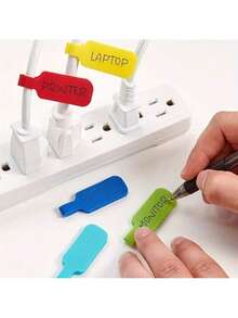 32-Piece Colorful Writable Cable Labels - Durable Wire Labels For Easy Organization And Identification - Multicolor - View 5