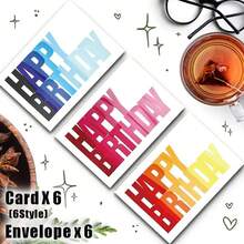 12 Peças Cartões de Aniversário Engraçados com Envelopes - Vários Designs Divertidos, Material de Papel, Sem Necessidade de Energia, Pode Ficar em Pé, Conjunto Adequado para Família e Amigos