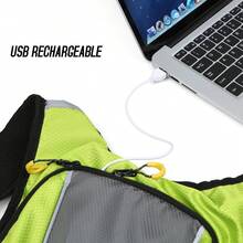 Mochila con señal de giro LED con control remoto inalámbrico de 18L, adecuada para ciclismo, skateboarding y correr - Verde - Ver 5