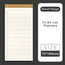 1pc/2pcs/3pcs TODO Planner Notebook, Self-Discipline Card Notebook, Memo Efficiency Sticker Notebook, Simple Sticker Paper, Daily Planner, Weekly Planner, Memo, Multi-Functional Student Notebook, Self-Discipline Daily Planner, Time Management, Weekly Planner, To-Do List, Punched Planning Card, Cute INS Style Memo Book, Back To School Supplies, Planner Notebook, Notebook, Student & Office Supplies, School Supplies, Back To School - Multicolor - View 3