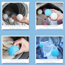 16pcs Reusable Laundry Balls, Extra Large Laundry Cleaning Balls, Magic Bumpy Textured Balls For -Free Washing, Dryer Balls To Speed Up Drying, Stain Removal And Anti-Wrap Laundry Balls, Suitable For Tumble Dryers, Prevents Clothing Tangling - Multicolor - View 10