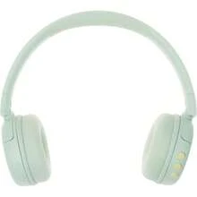 BuddyPhones POP Fun - Auriculares Bluetooth limitadores de volumen para s modo de escucha SafeAudio 85/94 dB 24 horas de duración de la batería auriculares plegables inalámbricos en la oreja - Niños de todas las edades + Verde - Ver 3