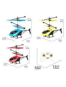1 Set Remote Control Helicopter Toy, Educational Gift For Boys And Girls, Vertical Take-Off And Landing, Wind Sensing, Gesture Sensing And Remote Control, Indoor And Outdoor Play, Birthday Gift (Some Accessory Colors Are Random) - Multicolor - View 8