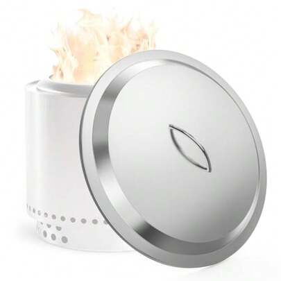 Fire Pit Lid For Solo Stove 19.5 Bonfire Fire Pit Stainless Steel Bonfire Fire Pit Accessories For Outdoor Camping