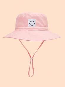 1顶婴儿遮阳帽，笑脸图案，男女通用，UPF 50+ 防晒 - 笑臉款 - 查看 8