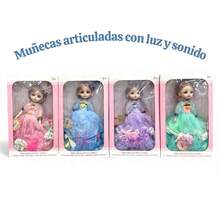 Muñecas Articuladas Cuatros Colores Difentes - Azul - Ver 4