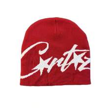 1顶星形字母涂鸦保暖休闲百搭男士针织帽 - 彩色 - 查看 13