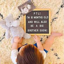 Pizarrón y letrero de madera vintage tablero de letras de fieltro con soporte con letras números emojis en total 340 adecuado para la decoración del comedor de la oficina en el hogar 25 cm x 25 cm Gris - gris - Ver 6