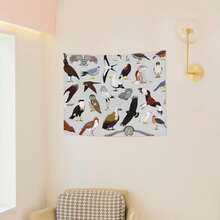 Goofa Animal Bird Pattern Wall Tapestry For Bedroom ,29x37 Inch Tapestry Wall Hanging Bedspread Tapestry Boho Tapestry PNI1 - 白色 - 查看 4