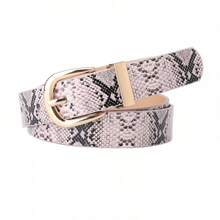 New Women's Belt With Snake Pattern Decoration, Simple Belt, Women's Jeans Belt Paired With Dress Belt - Nhiều màu - Xem 5