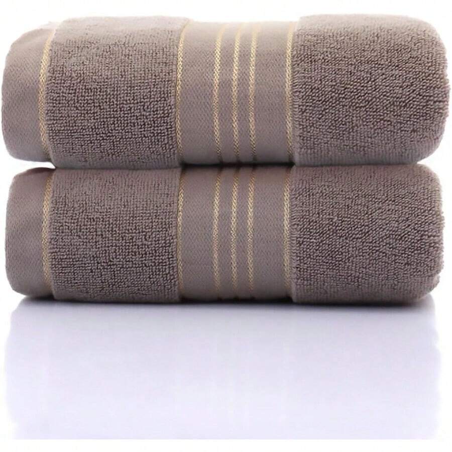 CYPNJuego de Toalla de Mano de 2 Piezas de 74x34CM 100% Algodón de Secado Rápido para baño Ducha Playa SPA 2 PCSFashion - Vistoso - Ver 1