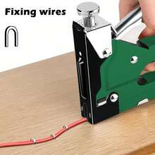 4-In-1 Heavy Duty Stapler Set, Includes 300pcs Staples, Suitable For Binding Various Materials, Decorations, Woodwork, Furniture, Doors And Windows, School Supplies, Used With Staple Remover