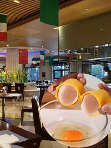 1pc Egg Separator, Egg Beater, Egg Shell Remover, Portable Quick Egg Whisk, Kitchen Baking Tool - Multicolor - View 8