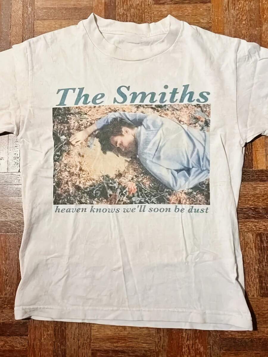 Vintage 90S Band Printed T-Shirt Smiths Graphic Short Sleeve Men Women Casual Cotton Oversized Breathable Versatile Street Tees - Phong cách 2 - Xem 1