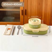 850ml 304 Stainless Steel Oval Lunch Box, Reusable Leak Proof Bento Box, Portable Large Capacity Lunch Container, Fruit Salad Food Storage Container, Dishwasher & Microwave Allowable, Suitable For Student And Adult Use In School, Office, Outdoor Camping, Picnic, Travel, Back To School - Multicolor - View 15