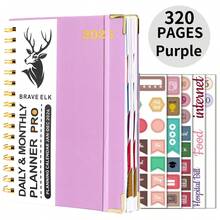 2026 Planner, 320 Thick Pages - Fun Stickers, Spiral Bound, Includes Daily/Weekly/Monthly Schedules | Calendar, New Year Notebook, Student Office Planner, Time Management | College & Student Daily Planner (January To December 2026) - Agenda/Weekly Planner Notebook | Schedules, Agendas, Office Supplies, Business Supplies, Home Goods, Valentine's Day Gifts, Back To School Essentials, Perfect Gift For Family And Friends - Multicolor - View 15