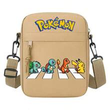 Peach Tree Fashionable Minimalist Solid Color Small Crossbody Bag, Daily Versatile Casual Nylon Lightweight Water-Resistant Shoulder Bag, Sports Bag,Pokemon,Pikachu,1pc Cross Print Vacation Travel Christmas Holiday Thanksgiving Outdoor Portable Sling Bag Summer Back To School Summer Bag Spring Break Bag - Multicolor - View 17