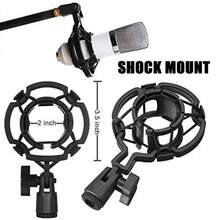 GLEAM Microphone Isolation Shield - Tripod Stand 2 Ft 6" To 5 Ft 10" Height Adjustable Stand Compatible W/Blue  AT2020 AKG Rode Microphones - Black - View 4