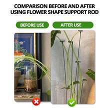 5Pcs Garden Plant Support Stakes Easy To Use Bonsai Phalaenopsis Bracket For Potted Plant - Green - View 4