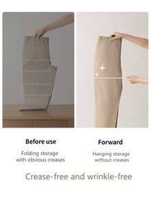 5/10pcs Open-Style Pant Hangers, Suitable For Wardrobe Scarf, Pants And Jeans Hanging Racks, Space-Saving Seamless Non-Slip Clothes Hangers, Sturdy Metal Pant Racks - Multicolor - View 3