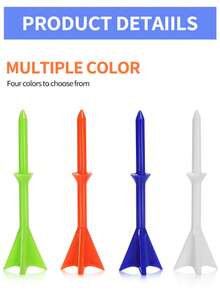 50pcs Upgraded Golf Ball Holders, Large Plastic Golf Ball Tees, Reusable To Reduce Friction During Golf Practice, Golf Accessories - Multicolor - View 5