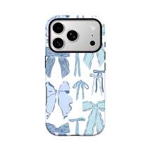 Con un lazo azul, te traemos una Navidad alegre. Esta funda de teléfono dos en uno, elegante y sencilla, es robusta y duradera, con un diseño de doble capa que garantiza durabilidad y protección contra caídas para varios modelos de .Es un regalo ideal para amigos. WXU7 - Colores mixtos - Ver 4