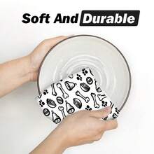 2/4 piezas Toallas de cocina con estampado de perro, toallas decorativas con alta absorbencia, adecuadas para decoración de vacaciones, cocina, hornear, regalos de inauguración de casa y limpieza, aptas para cocina, baño, inodoro - Multicolor - Ver 8