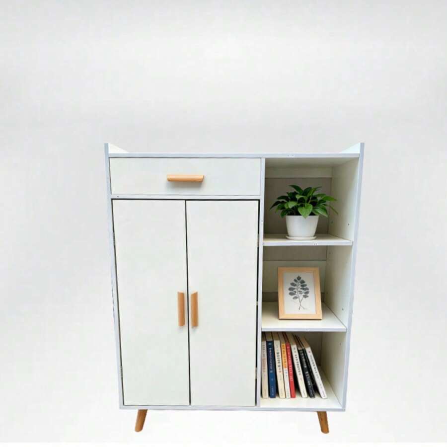 Modern Wooden Wardrobe Organizer Shelf For Home - 彩色 - 查看 1