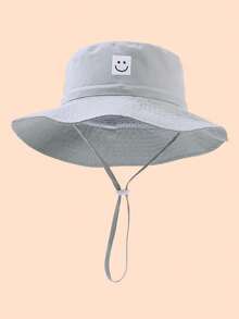 1顶婴儿遮阳帽，笑脸图案，男女通用，UPF 50+ 防晒 - 笑臉款 - 查看 9