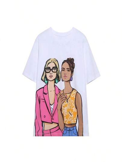 Womens Cotton T-shirt Summer 2025 High Quality Short Sleeve Tee Y2k Streetwear Fashion Shirts T Shirt Female Ladies Tops