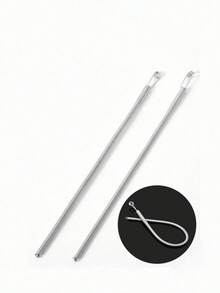 10/5/1 szt. sprężynowego narzędzia do wymiany gumki ściągającej | 2 w 1 narzędzie do wkładania gumki, odpowiednie do spodni, bluz z kapturem i spódnic | Niezbędny zestaw do domu, zawiera pasek, bezszwowe narzędzie do majsterkowania | Prezent dla kobiet na Walentynki (stalowa sprężyna, giętka głowica prowadząca) Niezbędny w domu, prezent dla kobiet, mężczyzn i rodziny - Srebro - Zobacz 5