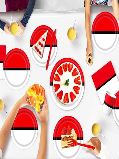 10 قطعة/مجموعة إمدادات حفلة عيد الميلاد بموضوع كرتوني، تشمل أطباق 7"/9"، أكواب ورقية 9 أونصة، مناديل كوكتيل، أطباق ورقية، أطباق، بالونات كرتونية، ديكورات حفلة عيد الميلاد بموضوع ألعاب الفيديو، مناسبة لعيد الميلاد، التجمعات العائلية، النزهات الخارجية، حفلات الأصدقاء، عشاء ليلة الألعاب، التخرج، الزفاف، حفلات الصيف، الشاطئ وغيرها.