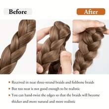 Diadema tejida hecha a mano ajustable - Tocado de fibra natural resistente a altas temperaturas para mujeres - Multicolor - Ver 3