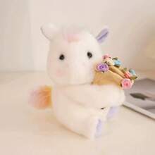 Artificial Bouquet, White Rabbit Plush Toy, Easter Egg Rabbit, Children's Backpack Charm, Keychain, Pink And White Rabbit Holiday Ornament, Christmas, Thanksgiving, Valentine's Day, Birthday Gift For Boyfriends And Girlfriends. - Multicolor - View 9