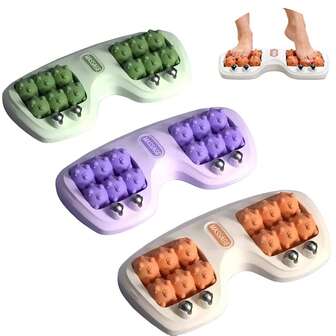 1ชิ้น ลูกกลิ้งนวดเท้าคู่แบบใหม่, บรรเทาอาการปวดจากโรครองช้ำ, ส่งเสริมการไหลเวียนโลหิต, เครื่องมือนวดเท้าแบบพกพาสะดวกสำหรับใช้ในบ้านและสำนักงาน