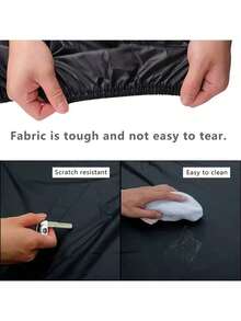 Funda para motocicleta/bicicleta/bicicleta eléctrica - Cubierta impermeable, a prueba de polvo, resistente a los rayos UV y protección contra la nieve, accesorios negros para motocicletas, funda protectora para almacenamiento de motocicletas y bicicletas para todo el año, protección al aire libre, diseño resistente a rasgaduras, fácil de limpiar, se ajusta a la mayoría de motocicletas y bicicletas - Funda para motocicleta - Ver 10